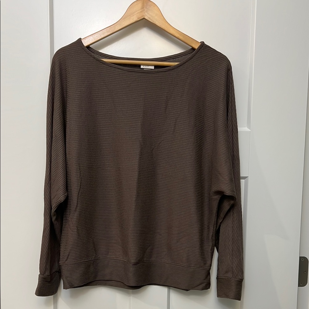 A New Day Taupe Knit Top